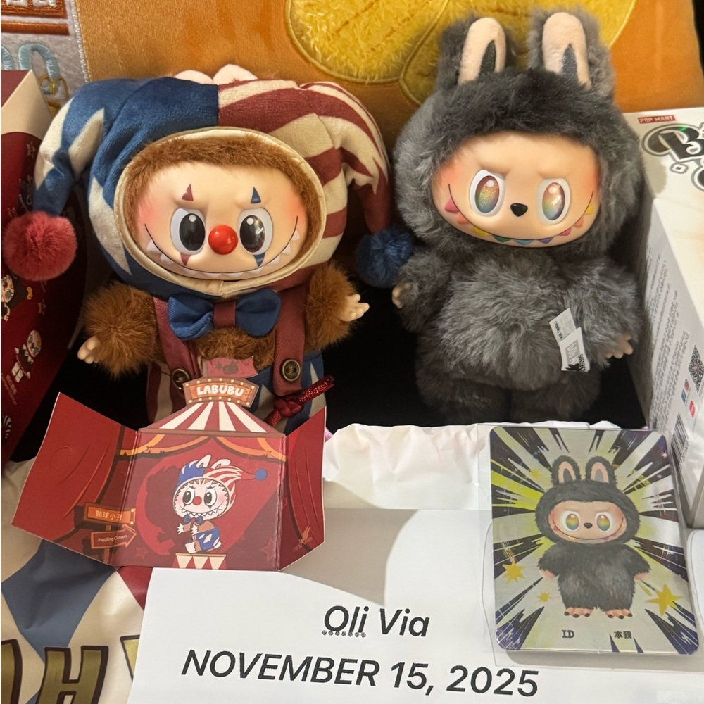 Pop Mart Labubu BIE Secret ID and Juggling Clown